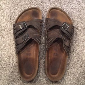 brown birkenstocks